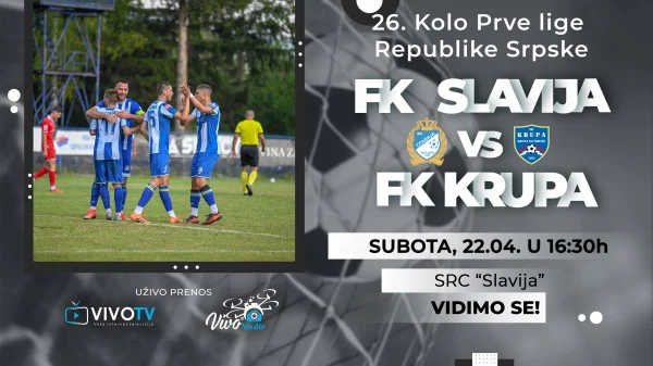 Uživo prenos 26. Kola Prve lige Republike  Srpske, Prva liga Republike Srpske